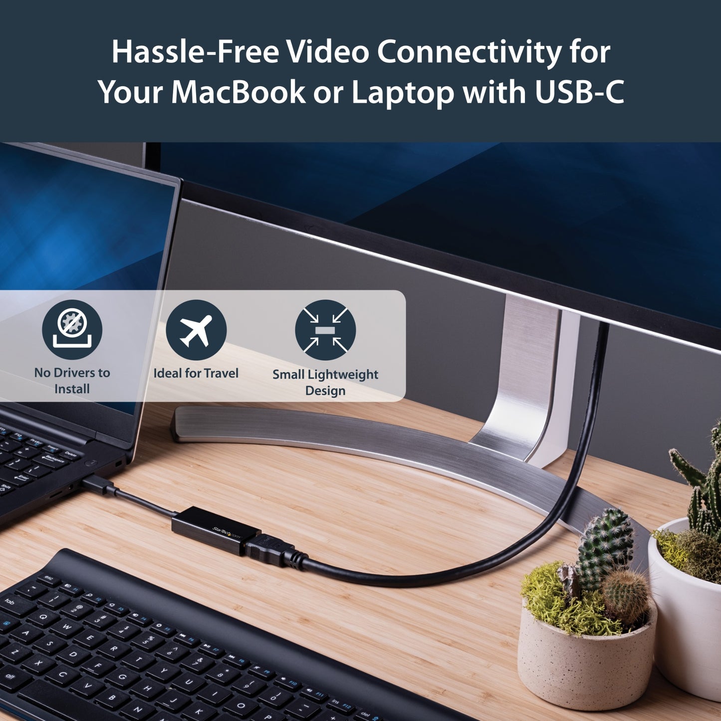 StarTech.com USB-C to HDMI Adapter - 4K 60Hz Hub