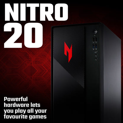 Acer NITRO 20 N20 Gaming Core i5-13420H 16GB 512GB SSD NVIDIA GeForce RTX 5060 Desktop PC