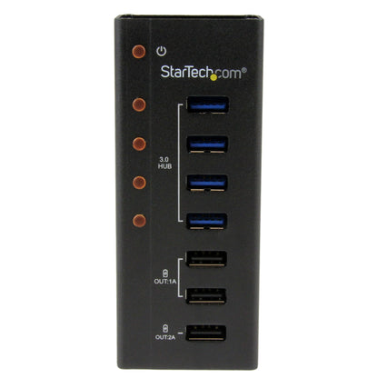 StarTech.com 4 Port USB 3.0 Hub (5Gbps) plus 3 Dedicated USB Charging Ports (2 x 1A