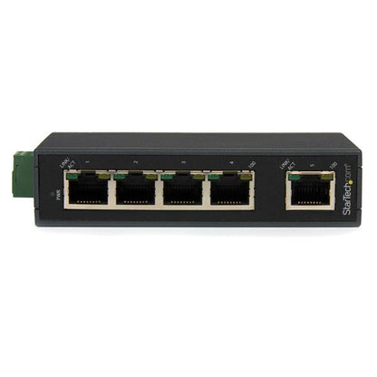 StarTech.com 5-Port Industrial Ethernet Switch - DIN Rail Mountable - TAA