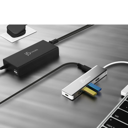 j5create JUP2290C-FN 100W PD USB-C® Super Charger - UK, Black, includes 1.2 m cable