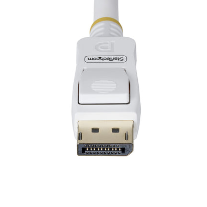 StarTech.com 10ft (3m) White VESA Certified DisplayPort 1.2 Cable, 4K 60Hz