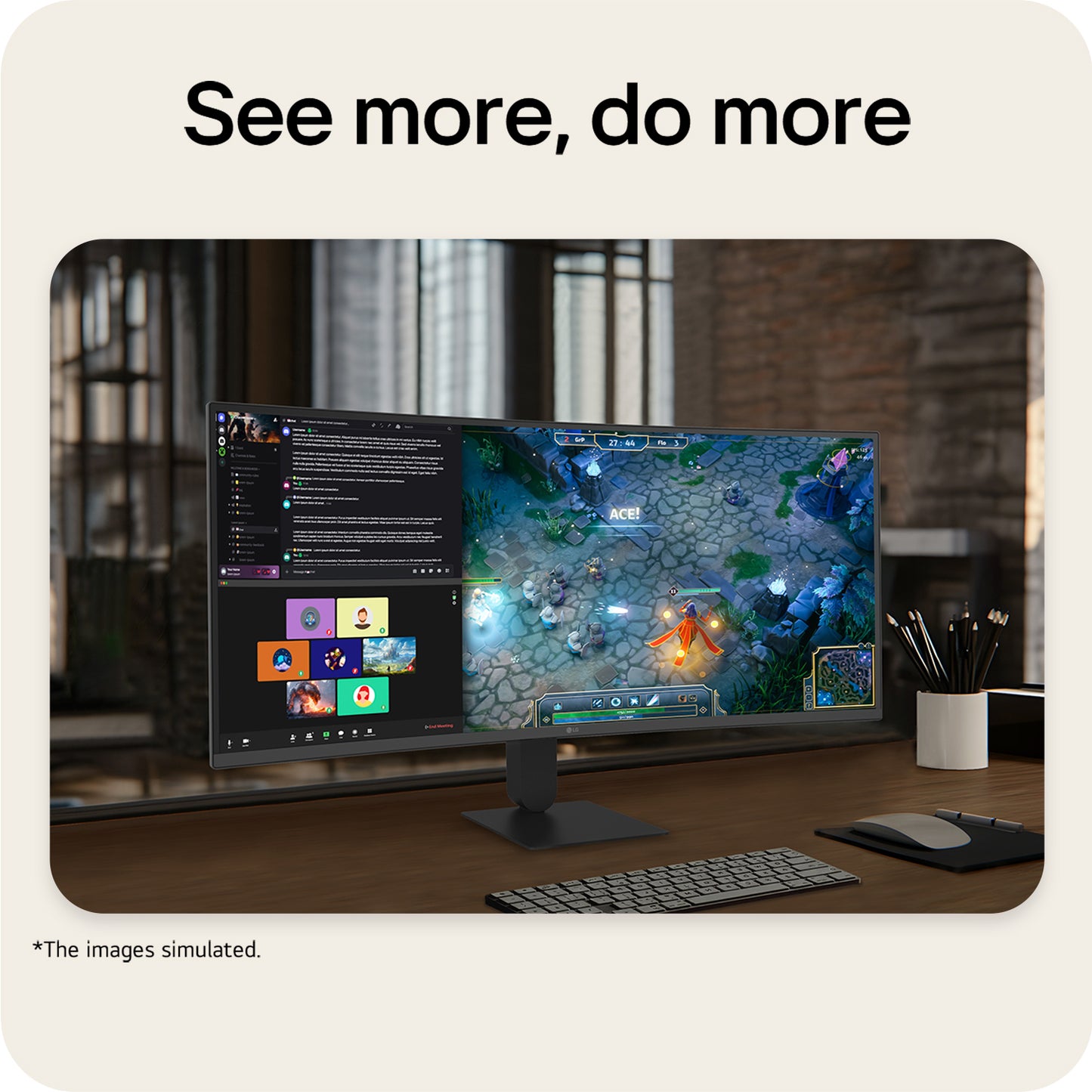 LG UltraWide™ U6 34U640B-B.AEK, 34-inch 34" UWQHD VA 144Hz Curved Monitor