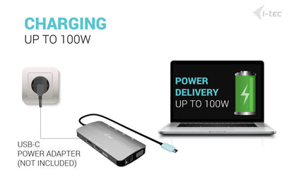 i-tec Metal Nano 3x USB-C Docking Station 100W