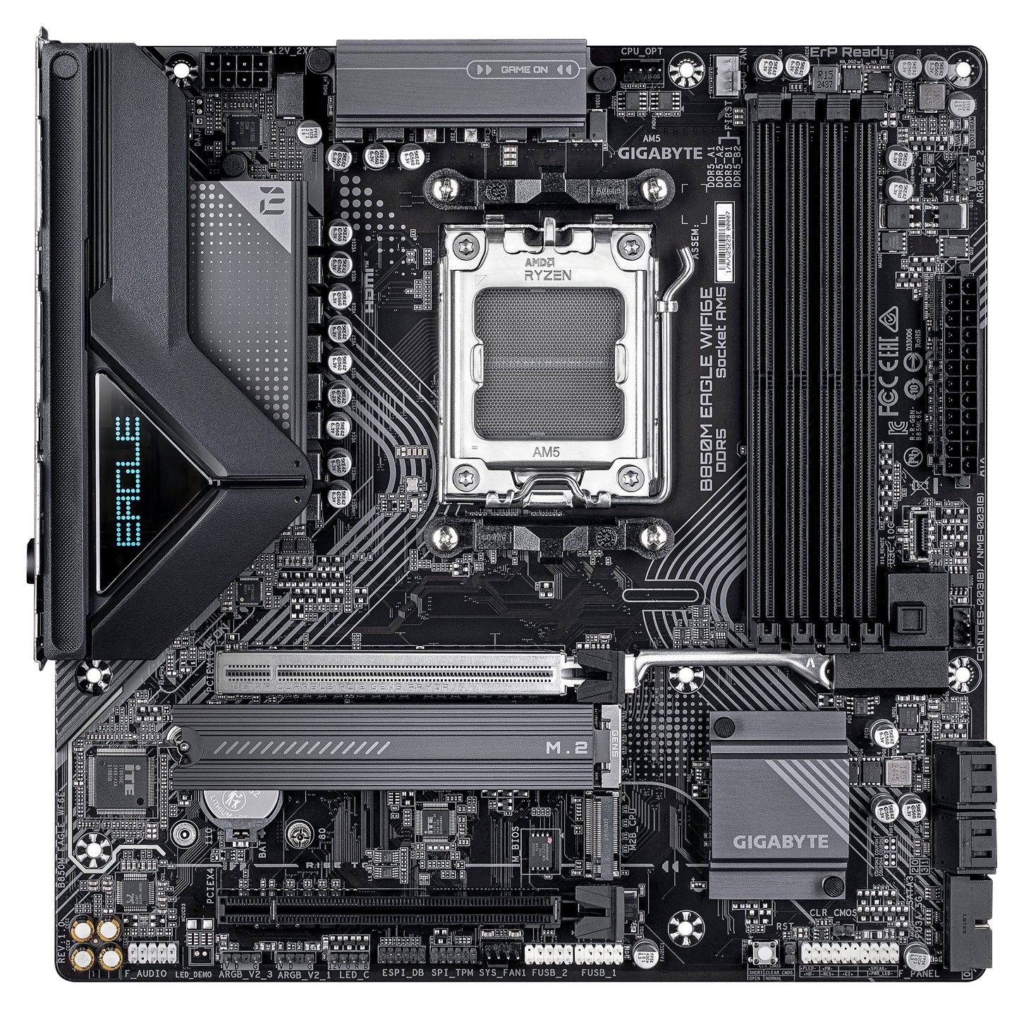Gigabyte B850M EAGLE WIFI6E Motherboard - AMD Ryzen 9000 Series CPUs, 8+2+2 Phases