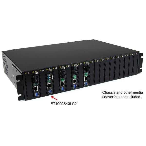 StarTech.com 1000 Mbps Gigabit Single Mode Fiber Media Converter LC 40 km - TAA Networking