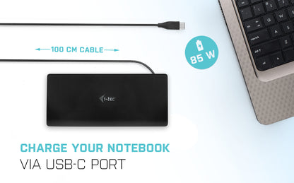 i-tec Quattro Display Power USB-C Docking Station 85W