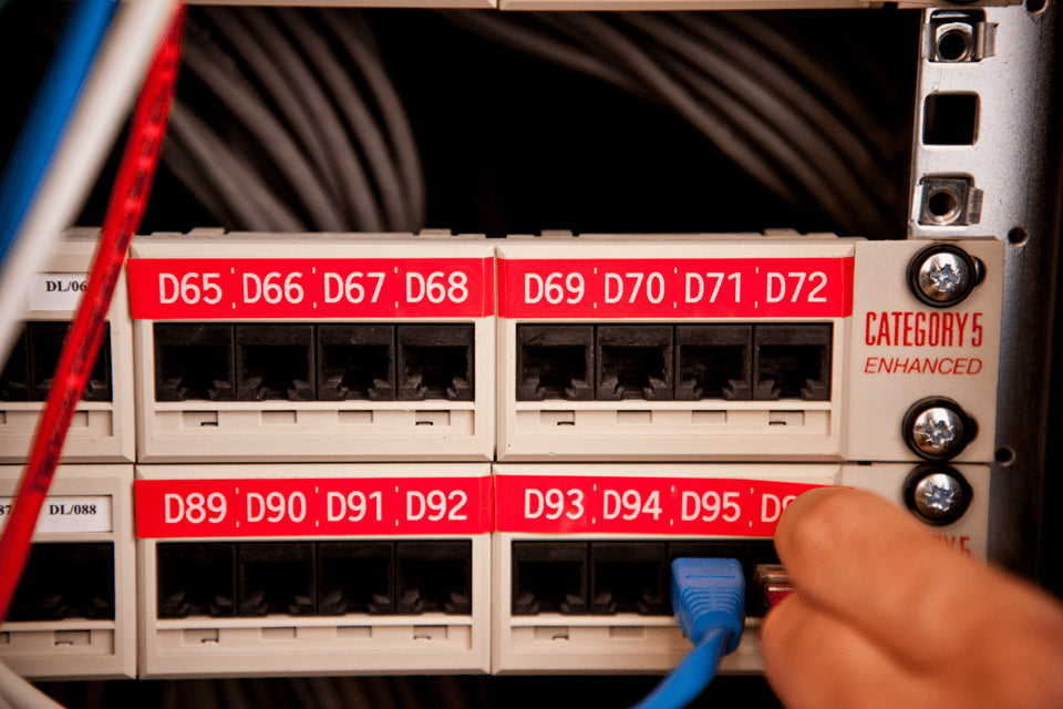 Brother TZE-435 DirectLabel white on red Laminat 12mm x 8m for Brother P-Touch TZ Labels