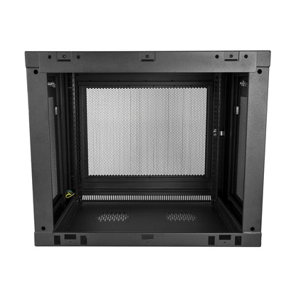 StarTech.com 2-Post 9U Wall Mount Network Cabinet with 1U Shelf, 19" Wall-Mounted Rack