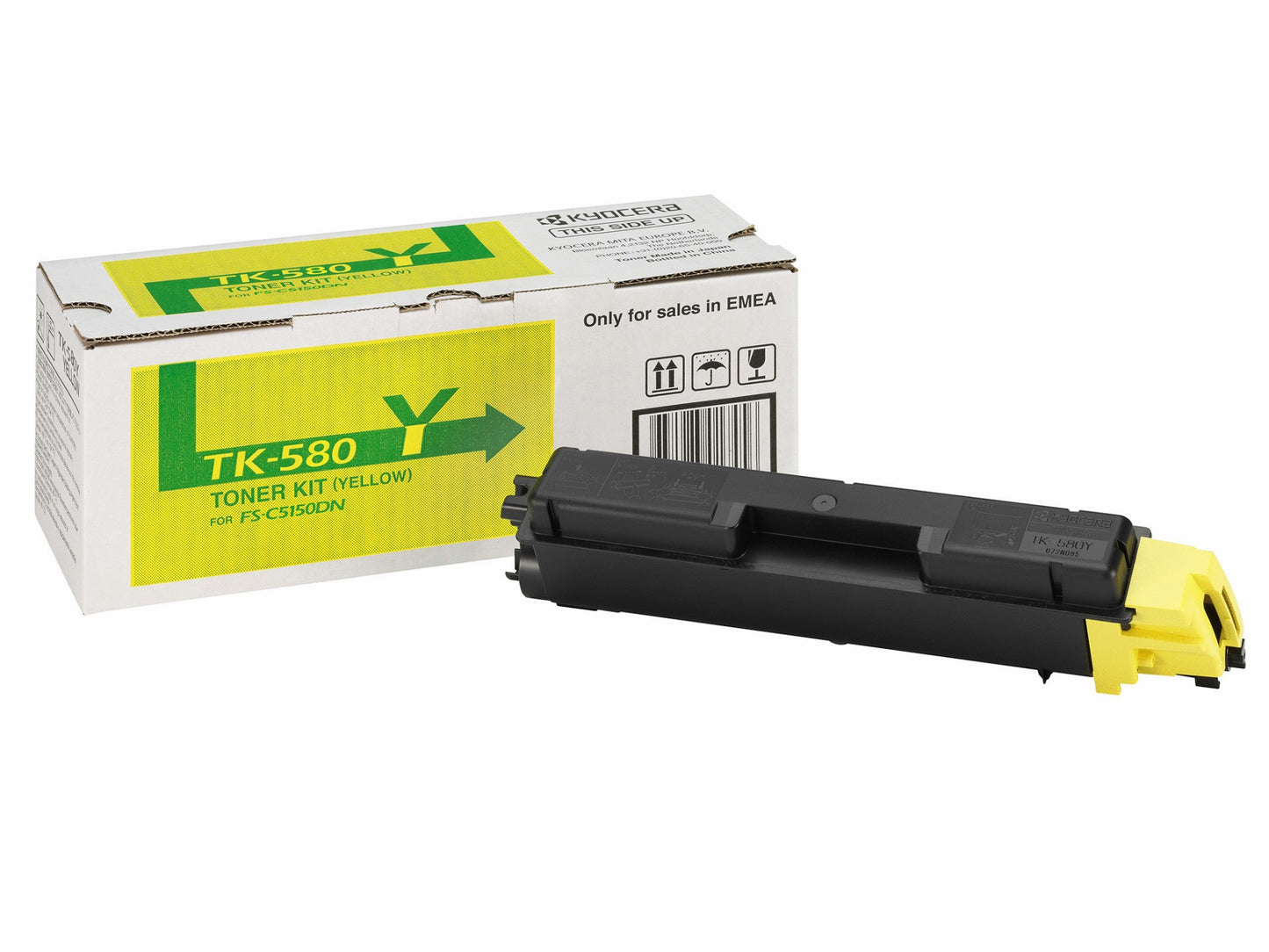 KYOCERA 1T02KTANL0/TK-580Y Yellow Toner Cartridge (2.8K pages, Kyocera FS-C 5150)
