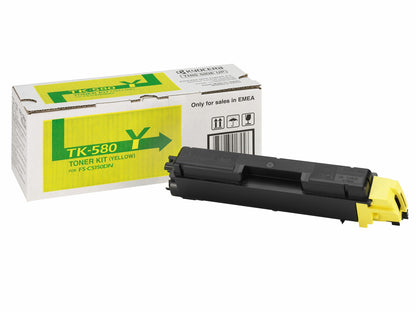 KYOCERA 1T02KTANL0/TK-580Y Yellow Toner Cartridge (2.8K pages, Kyocera FS-C 5150)