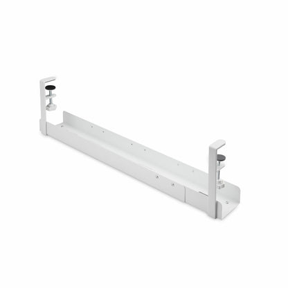 StarTech.com Under Desk Cable Management Tray, Length Adjustable Cable Organizer (White)