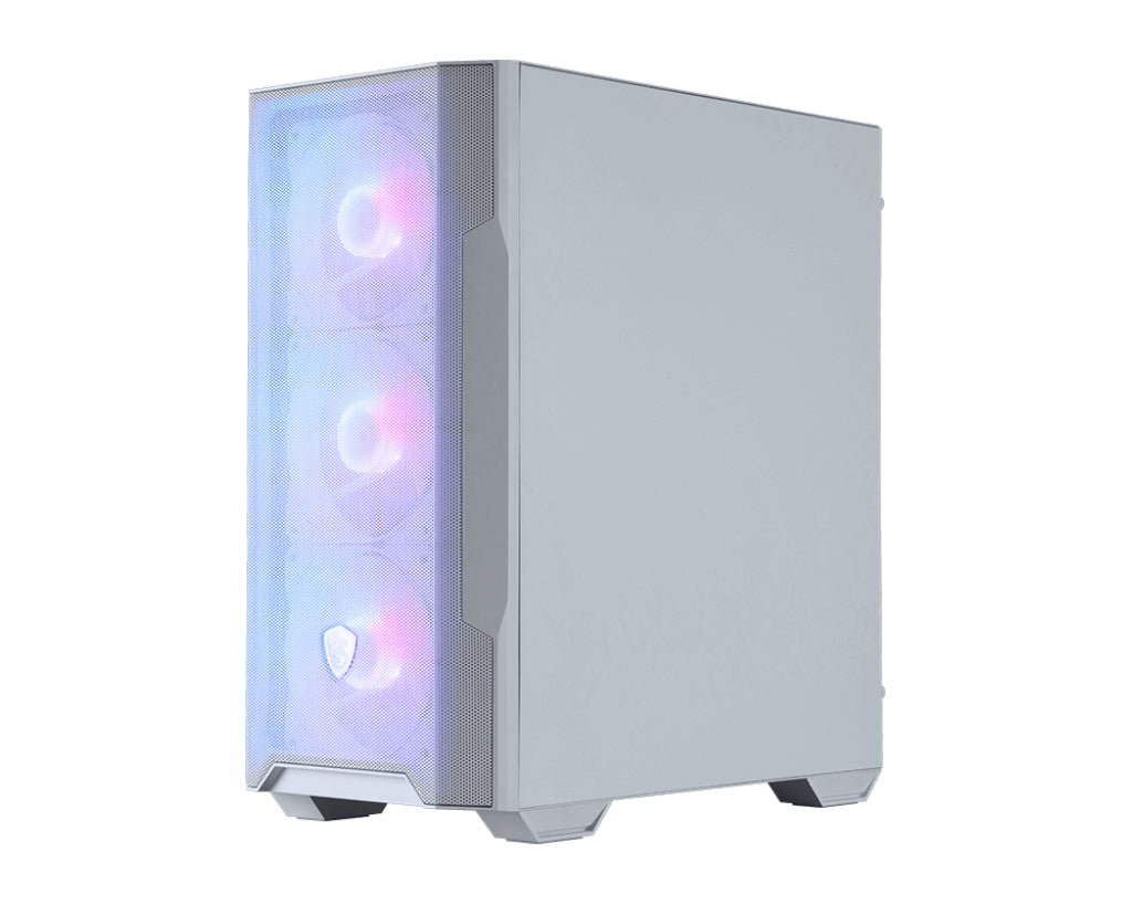 MSI MAG Forge M100R Micro Tower Transparent, White PC Case
