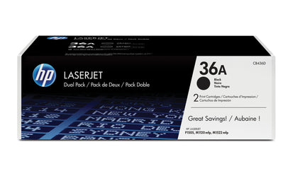 HP CB436AD/36A Black Toner Cartridge (2K pages, HP LaserJet P 1505)