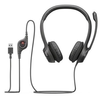 Logitech H390 USB Headset Wired Head-band Calls/Music USB Type-A Black