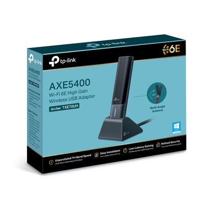 TP-LINK Archer AXE5400 Wi-Fi 6E High Gain Wireless USB Adapter