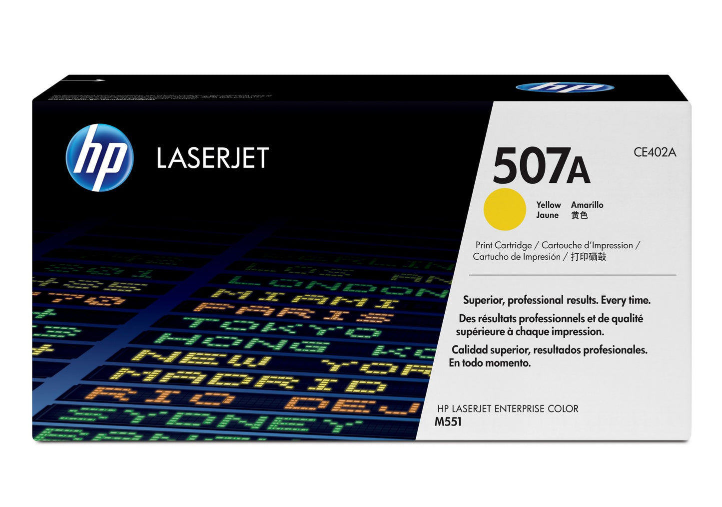 HP CE402A/507A Yellow Toner Cartridge (6K pages, HP LaserJet EP 500)