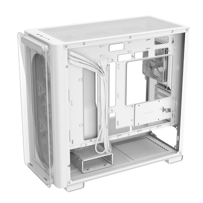 ASUS A23 PLUS TG ARGB WHITE Micro Tower PC Case