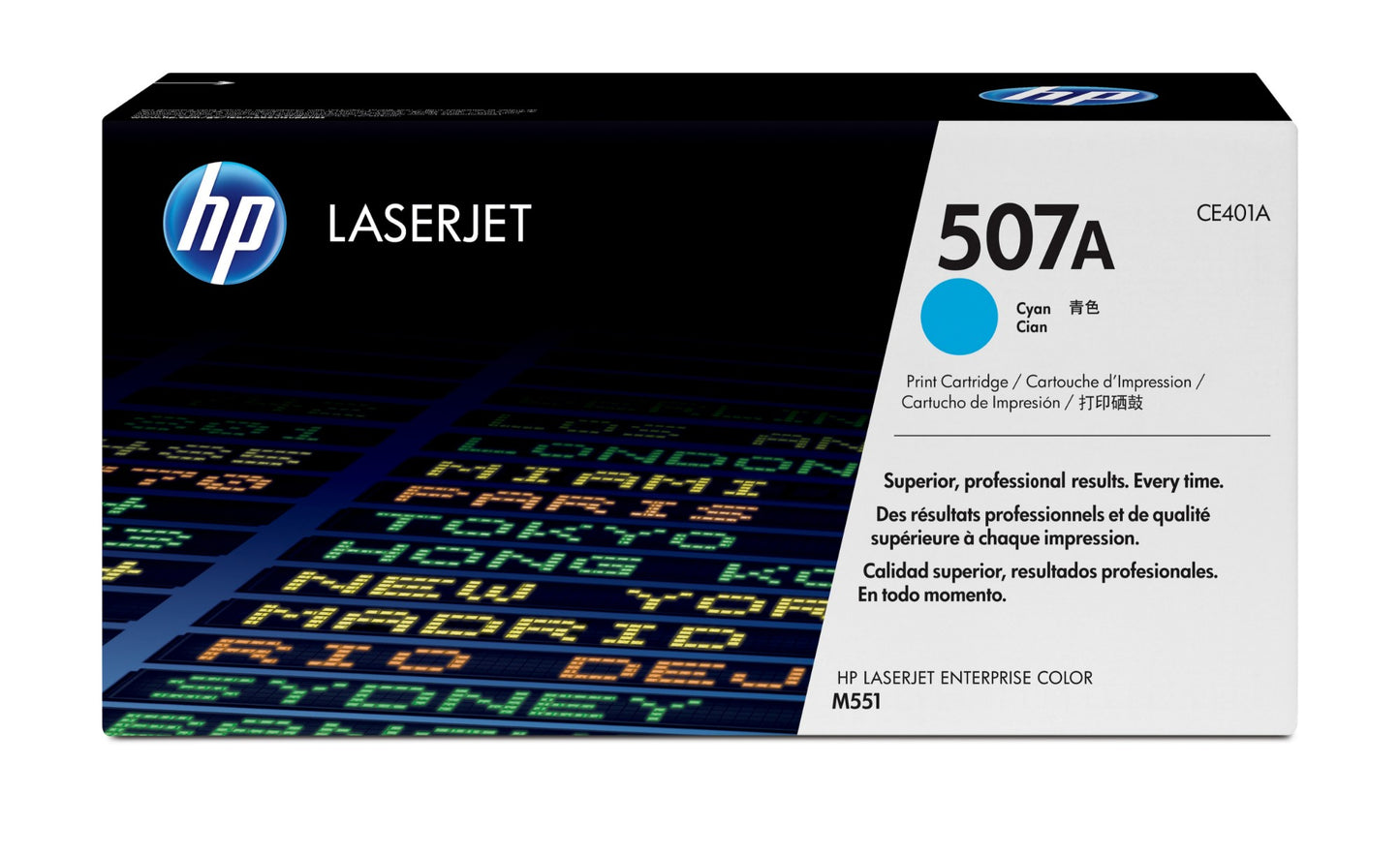HP CE401A/507A Cyan Toner Cartridge (6K pages, HP LaserJet EP 500)
