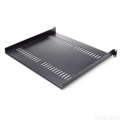 StarTech.com 1U Server Rack Shelf - Universal Vented Rack Mount Cantilever Tray for (ELF116V)