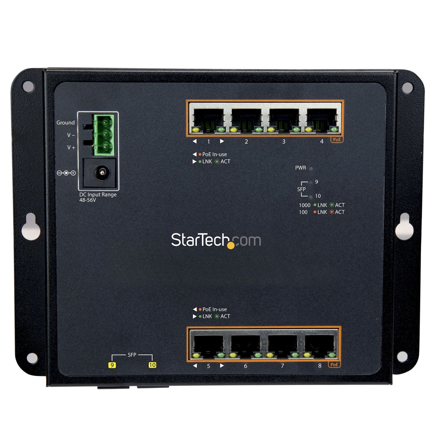 StarTech.com Industrial Switch PoE (1GP2SFW)