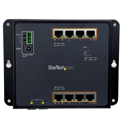 StarTech.com Industrial Switch PoE (1GP2SFW)