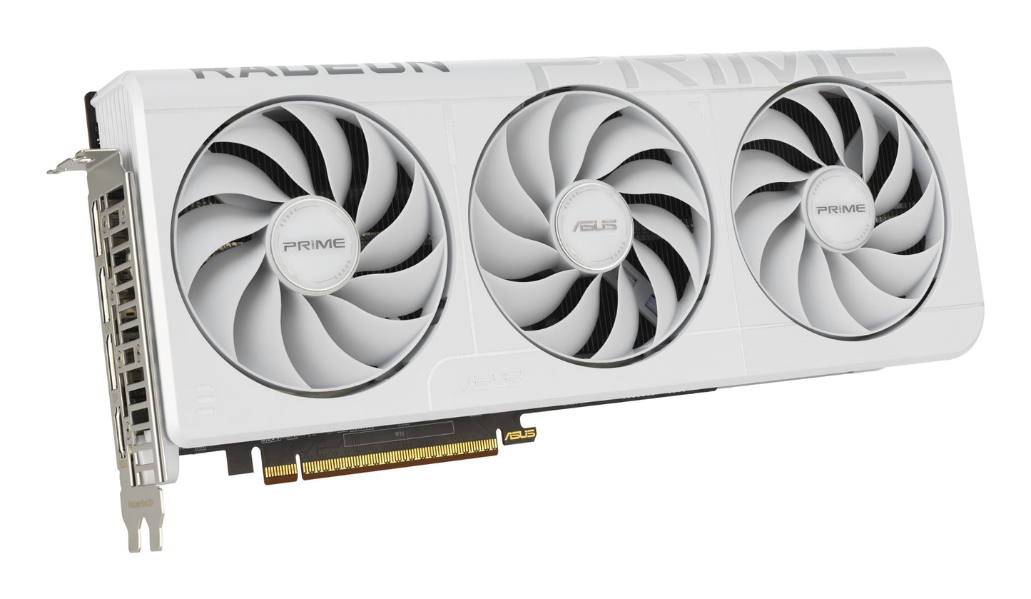 ASUS Prime Radeon RX 9070 XT 16GB GDDR6 Graphics Card (White)