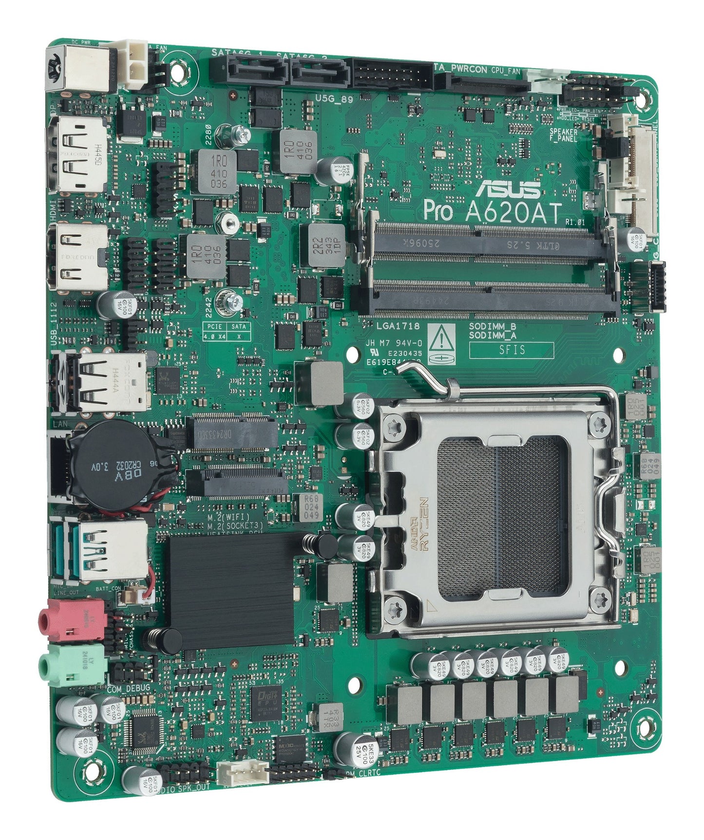 ASUS Pro A620AT-CSM AMD A620A Socket AM5 Thin Mini ITX Motherboard