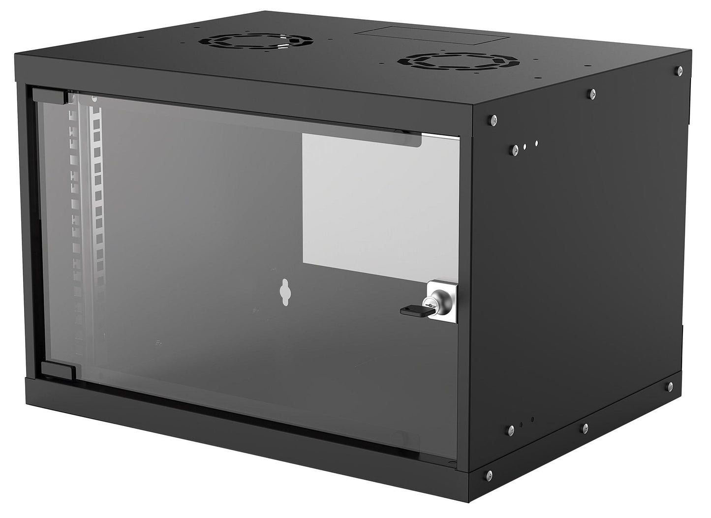 Intellinet 19" Network Cabinet - Wall Mount (Basic), 6U, 400mm Deep, Black Rack