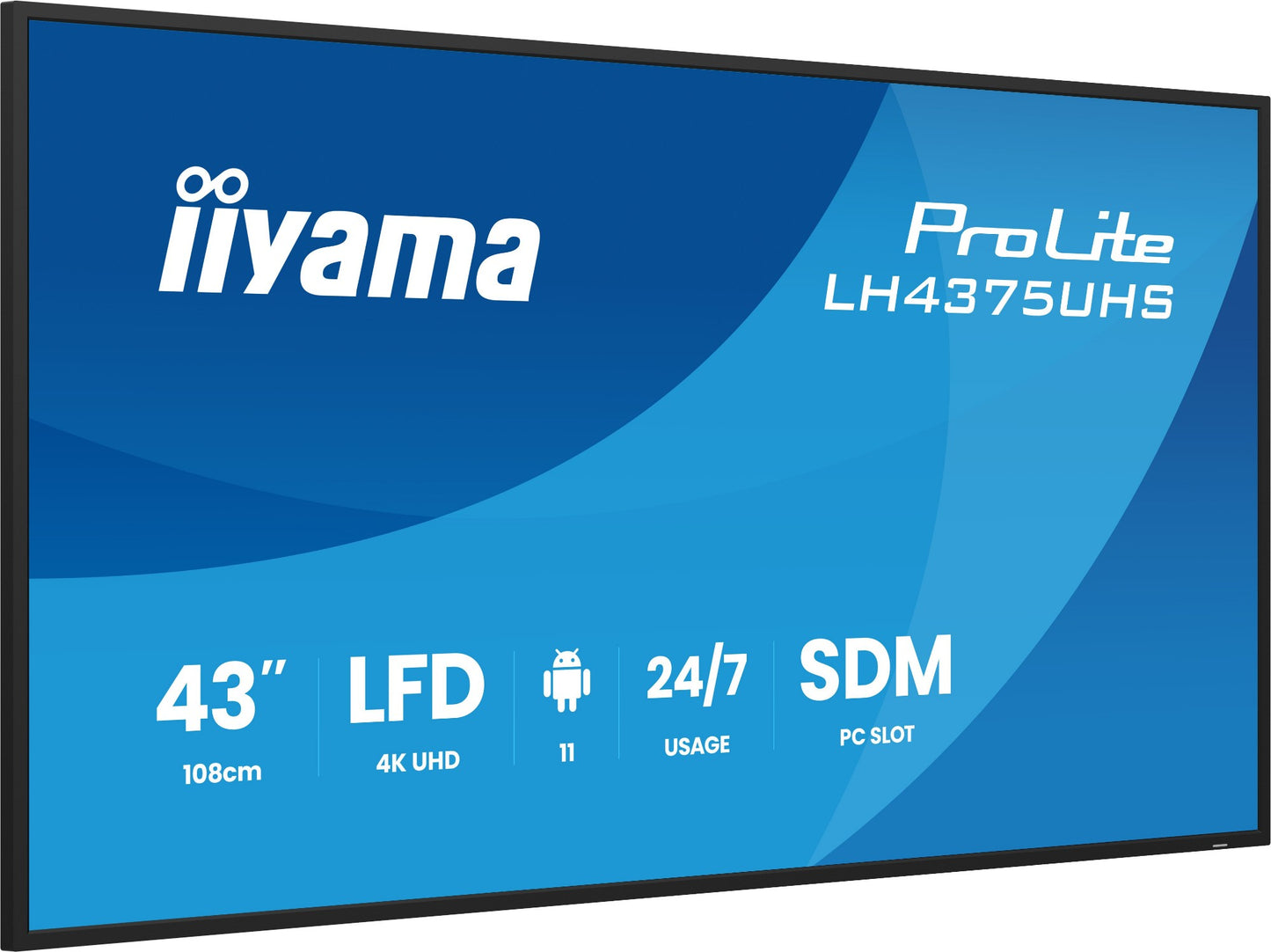iiyama LH4375UHS-B2AG Signage Display Digital signage flat panel 42.5" 4K UHD IPS Monitor