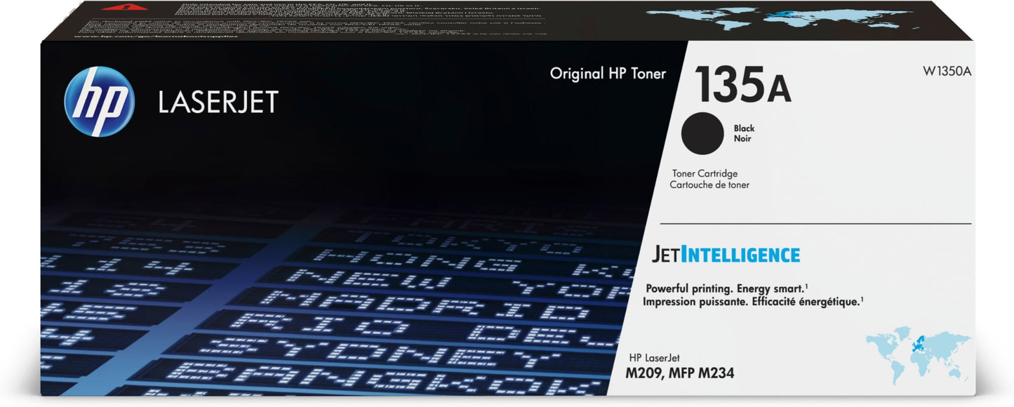HP W1350A/135A Black Toner Cartridge (1.1K pages)
