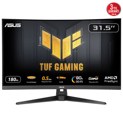 ASUS TUF Gaming VG32WQ3B 31.5" QHD VA 180Hz Curved Monitor