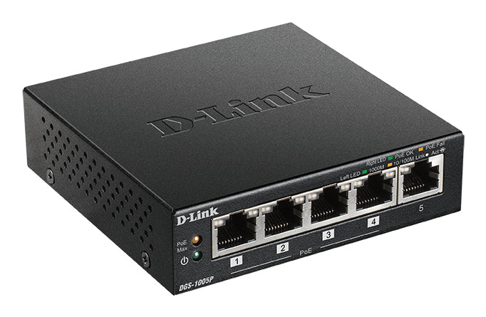 D-Link DGS-1005P/E network switch PoE