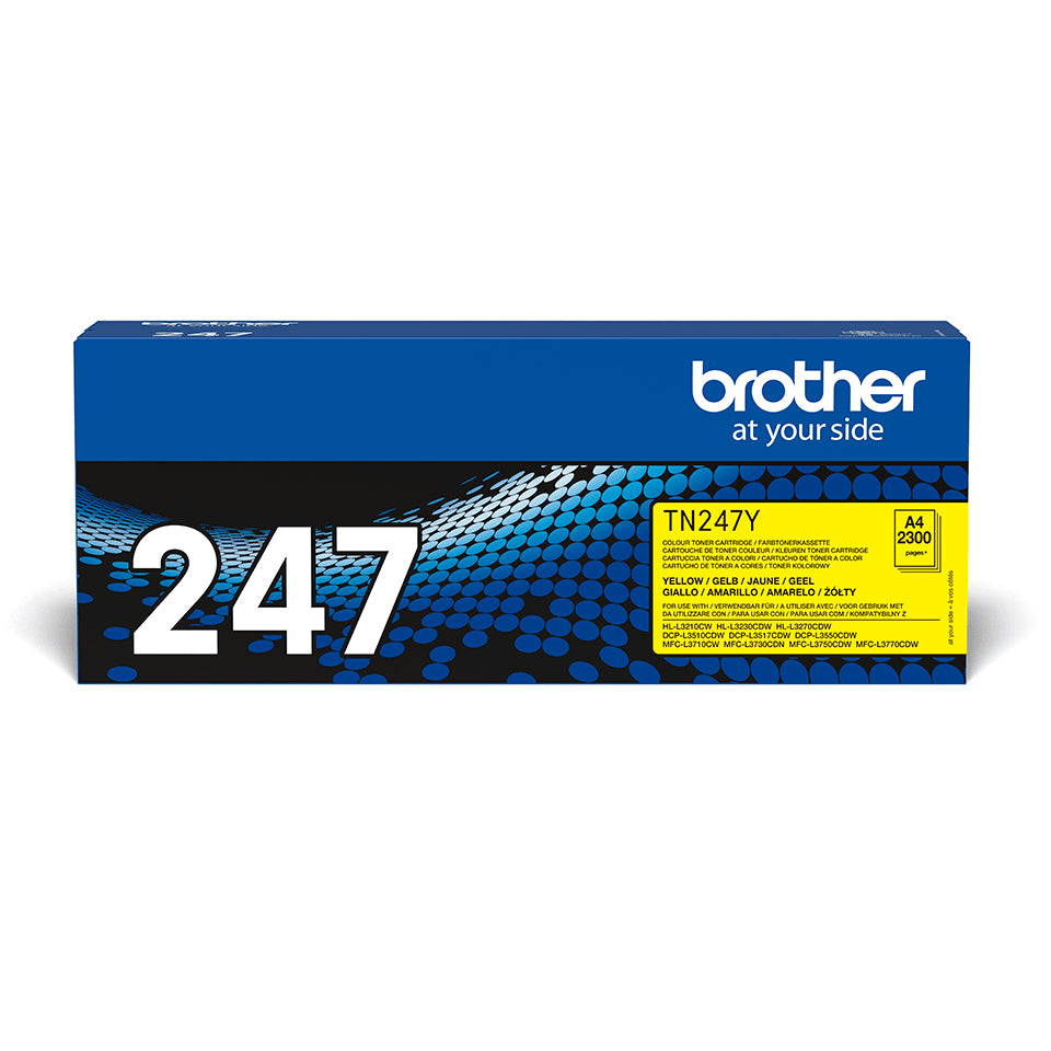 Brother TN-247Y Yellow Toner Cartridge (2.3K pages, Brother HL-L 3210)