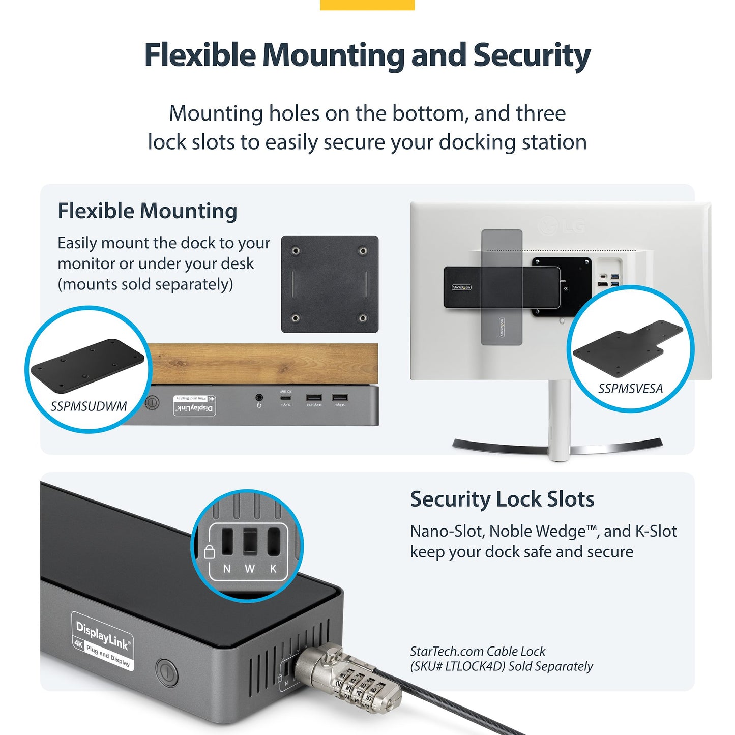 StarTech.com Triple-Monitor USB-C Docking Station 140W