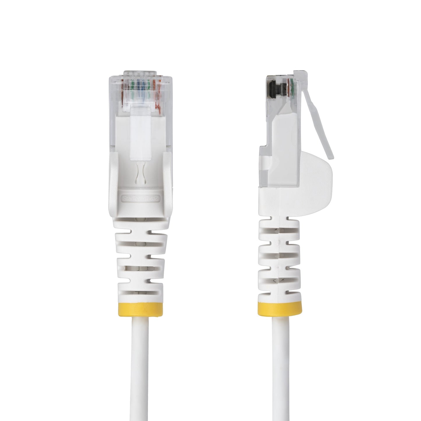 StarTech.com 15m White Slim CAT6 Ethernet Cable, Snagless, 100W PoE, UTP, LSZH