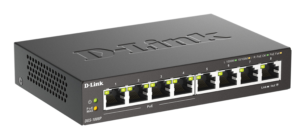 D-Link 8-Port Gigabit PoE Switch