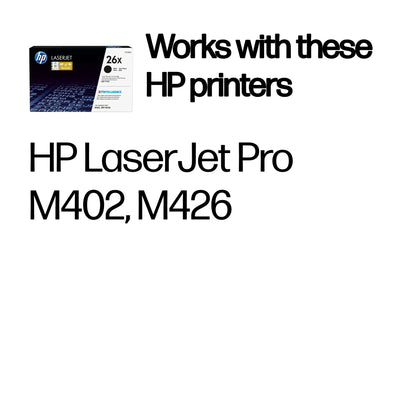 HP CF226X/26X Toner Cartridge (9K pages)