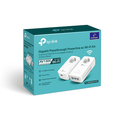 TP-LINK TL-WPA8631P KIT PowerLine network adapter 300 Mbit/s Ethernet LAN Wi-Fi