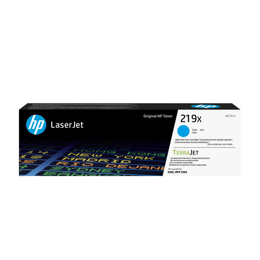HP W2191X/219X Cyan Toner Cartridge (2.5K pages)