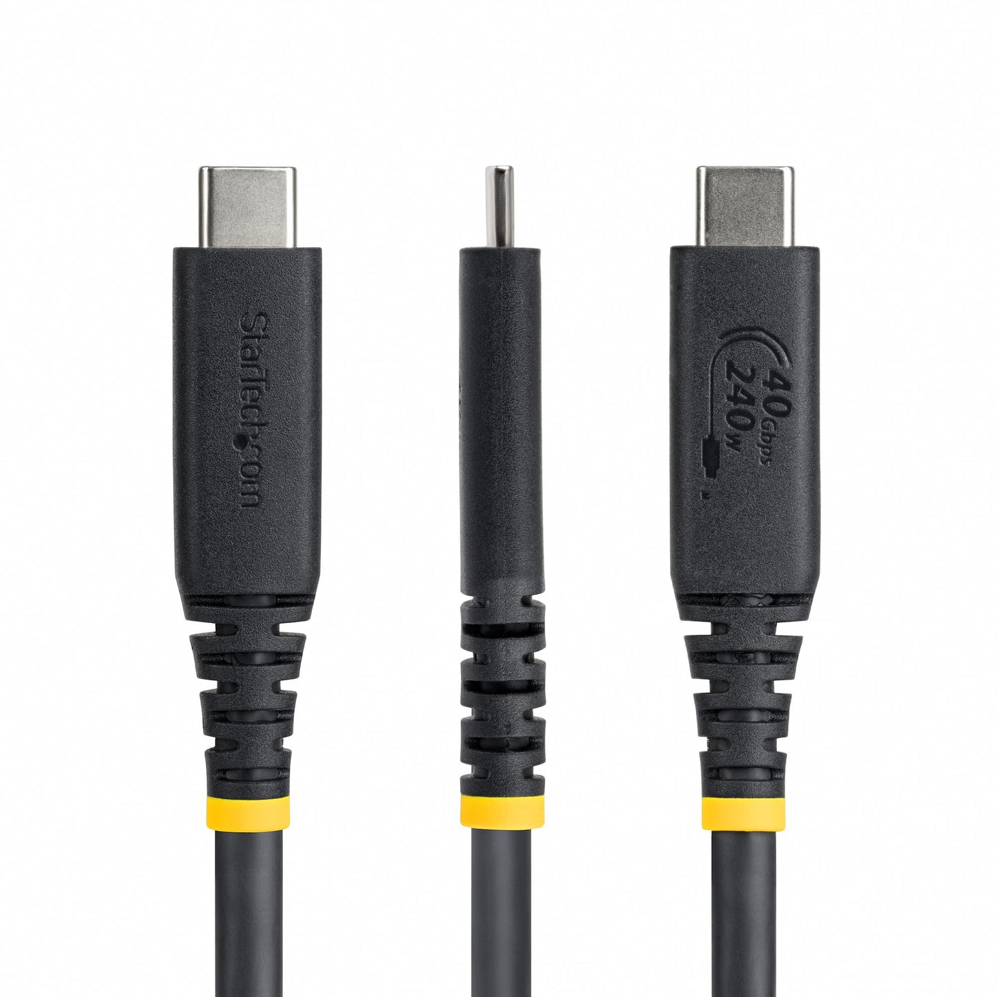 StarTech.com 1m (3ft) USB4 Cable, 40Gbps, USB-IF Certified USB-C Cable, 240W PD, 8K (Black)