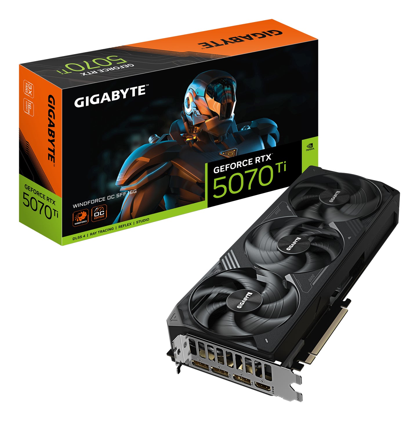 Gigabyte WINDFORCE OC GeForce RTX 5070 Ti 16GB GDDR7 Graphics Card