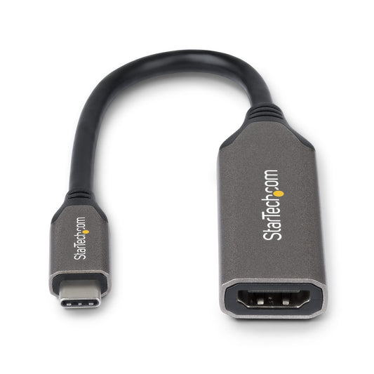 StarTech.com USB-C to HDMI Adapter, 8K 60Hz / 4K 120Hz, Thunderbolt / USB4 Cable