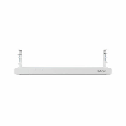 StarTech.com Under Desk Cable Management Tray, Length Adjustable Cable Organizer (White)