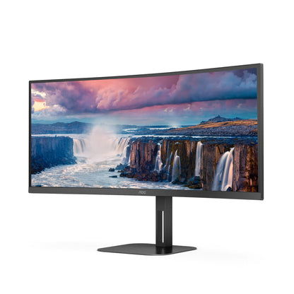 AOC V5 CU34V5C/BK 34" UWQHD VA 100Hz Curved Monitor