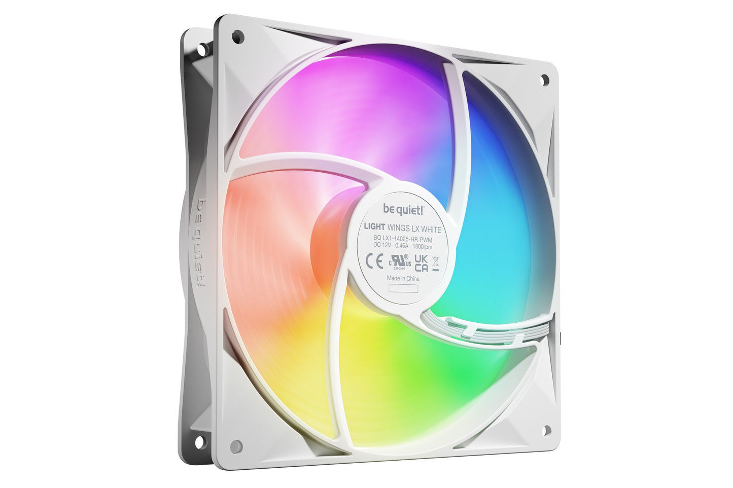 be quiet! LIGHT WINGS LX 140mm PWM High Speed 3-Pack White Computer case Fan 14 cm 3 Cooling