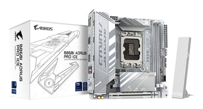 Gigabyte B860I AORUS PRO ICE Motherboard - Intel Core Ultra Series CPUs, 8+1+2+1