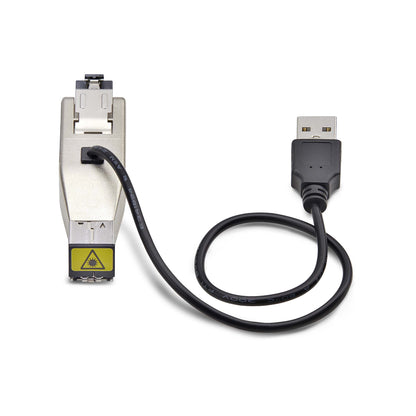 StarTech.com Gigabit Fiber to RJ45 Ethernet Media Converter Dongle, Optical Singlemode 10km/Multimode 800m, USB Powered, Compact Design, Metal Housing, Micro Mini, TAA Networking