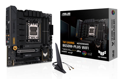 ASUS TUF GAMING B650M-PLUS WIFI AMD B650 Socket AM5 micro ATX Motherboard