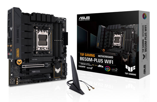 ASUS TUF GAMING B650M-PLUS WIFI AMD B650 Socket AM5 micro ATX Motherboard